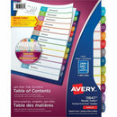 Avery Ready Index&reg; Customizable Table of Contents Divide 11847