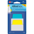 Avery Big Ultra Tabs(R), 2 x 1.75, 2-Side Writable, Yellow/B 74765
