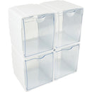 Deflecto Tilt Bin Interlocking Storage Organizer 421103
