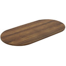 Lorell Chateau Series Walnut 8' Oval Conference Tabletop 34343