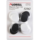 Lorell Plastic Cap Magnetic Paper Clips 52562