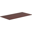 Lorell Electric Height-Adjustable Mahogany Knife Edge Tabletop 59611