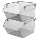 Lorell Mesh Stacking Storage Bin 84244