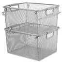 Lorell Carry Handle Stacking Mesh Storage Bin 84247
