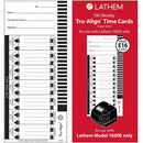 Lathem E16 Tru-Align Time Cards E16100