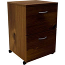 Nexera Essentials Mobile Filing Cabinet, 2-Drawer, Truffle 12093