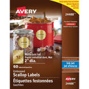 Avery Embossed Scallop Labels 24488