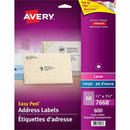 Avery Rectangle Clear Labels with Easy Peel&reg; 2/3" x 1-3/ 7668