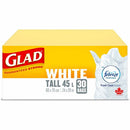 Glad Easy-Tie Tall White Kitchen Catchers Bags 30221FRM1