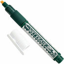 Pentel Arts Wet Erase Chalk Marker, Small Chisel Tip, White Ink SMW26W