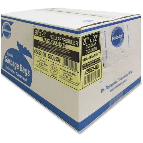 Ralston Industrial Garbage Bags 2900 Series - Ultra - Clear and Colours RLS295200