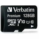 Verbatim 128GB Premium microSDXC Memory Card with Adapter, UHS-I  44085
