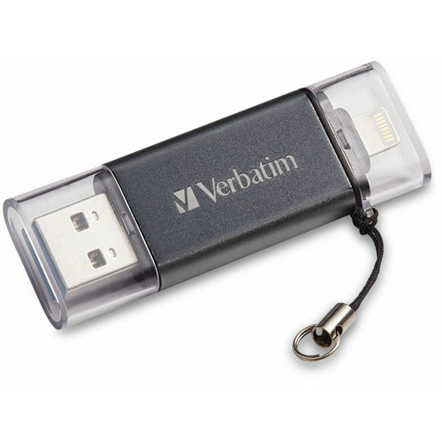 16GB Store 'n' Go Dual USB 3.0 Flash Drive for Apple Lightning Devices - Graphite VER49304