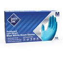 Safety Zone Powder Free Blue Nitrile Gloves GNPRMD1A