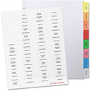 Business Source Index Dividers and Labels 99815