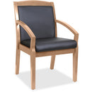 Lorell Sloping Arms Wood Guest Chair 20025