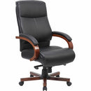 Lorell Executive High-Back Wood Finish Office Chair 69531