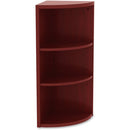 Lorell Essentials Series Hutch End Corner Bookcase 69891