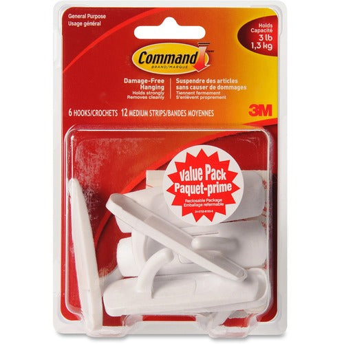 Command Medium Hooks Value Pack, 17001C-VP MMM17001CVP