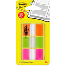 Post it Flags, Orange, Lime, Pink .94 in wide, 60/On-the-Go  680OLP