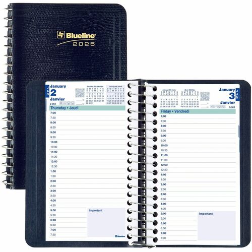 Blueline Blueline 1/2 Hour Daily Appointment Book BLIC150182BT