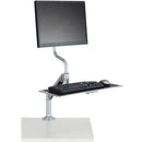 Safco 2130SL Desk Mount for Monitor, Keyboard - Silver 2130SL