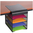 Safco Onyx Solid Top Horizontal Hanging Storage 3242BL