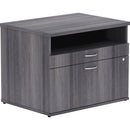 Lorell Relevance Series 2-Drawer File Cabinet Credenza w/Open She 16213