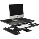 Lorell Electric Desk Riser with Keyboard Tray 99552