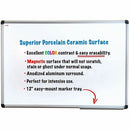 Viztex&reg; Porcelain Magnetic Dry Erase Board with an Aluminium  FCVPM3624A