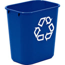 Rubbermaid Commercial Blue Deskside Recycling Container 295573BLUE