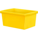 Storex 5.5 Gallon Storage Bins, Yellow 61484U06C