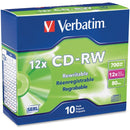 Verbatim 95156 CD Rewritable Media - CD-RW - 12x - 700 MB - 10 -  95156