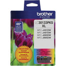 Brother LC30133PKS Original High Yield Inkjet Ink Cartridge - Tri LC30133PKS
