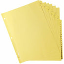 Business Source A-Z Clear Plastic Tab Index Dividers 01806
