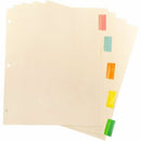 Business Source Color Tab Pocket Binder Dividers 02073