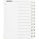 Business Source Table of Content Quick Index Dividers 05855