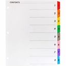 Business Source Table of Content Quick Index Dividers 21901