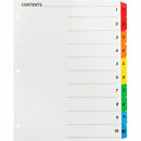 Business Source Table of Content Quick Index Dividers 21902