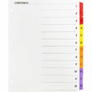 Business Source Table of Content Quick Index Dividers 21903