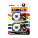 Casio EZ-Label Printer Tape Cartridges XR9WE2S