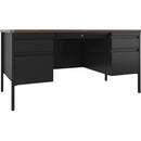 Lorell Fortress Series Double-Pedestal Teachers Desk 66941