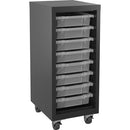 Lorell Pull-out Bins Mobile Storage Tower 71104