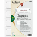 St. James&reg; Overtures&reg; Classic Tent Cards, White, Silver F 71440