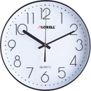 Lorell 12" Round Quiet Wall Clock 61011