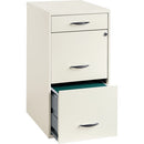 Lorell SOHO White 3-drawer File Cabinet 19157