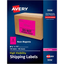 Avery High Visibility Neon Shipping Labels 05936