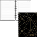 Blueline MiracleBind Gold Collection Notebook Black AF310002