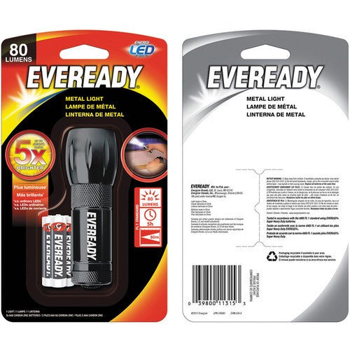 Eveready Compact LED Metal Flashlight EVEEVML33AS