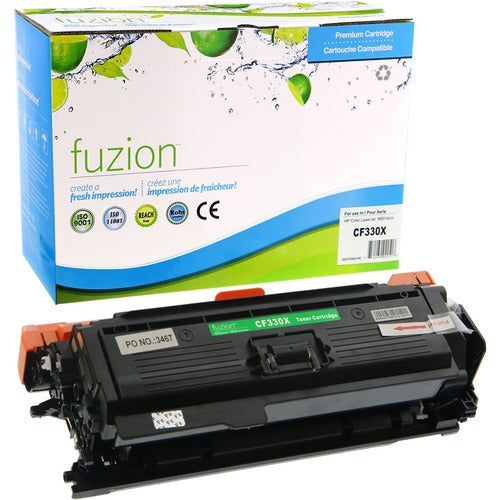 Replacement Fuzion Remanufactured Toner Cartridge Fits  fits HP  654X - Black GSUGSCF330XNC